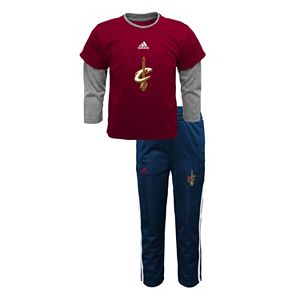 Baby adidas Cleveland Cavaliers Free Throw Tee & Pants Set