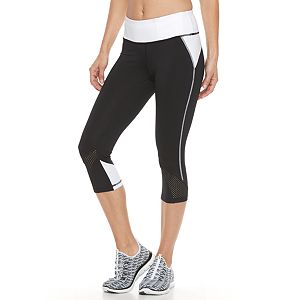 Petite Tek Gear® Tricot Mesh Capri Leggings