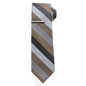 Apt. 9® Sapphire Stripe Tie & Tie Bar - Men