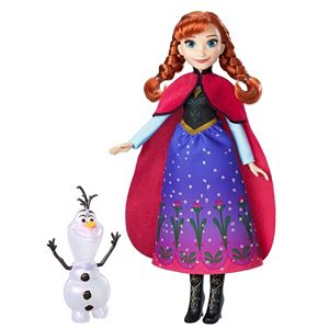 Disney's Frozen Northern Lights Anna Doll & Olaf Figure Set