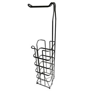 Elegant Home Fashions Silver Finished Toilet Paper Rack