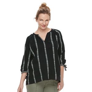 Maternity a:glow High-Low Peasant Top