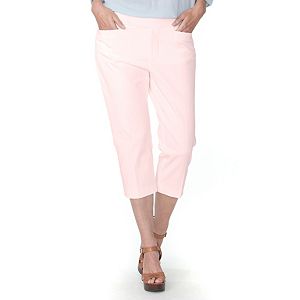Plus Size Chaps Twill Straight-Leg Capris