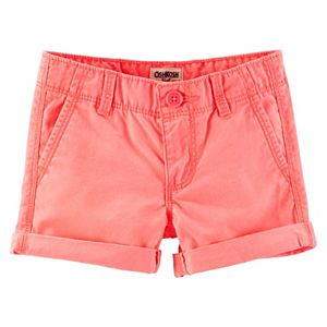 Toddler Girl OshKosh B'gosh® Neon Roll-Cuff Shorts