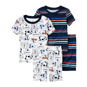 Toddler Boy Carter's Graphic & Print 4-pc. Pajama Set