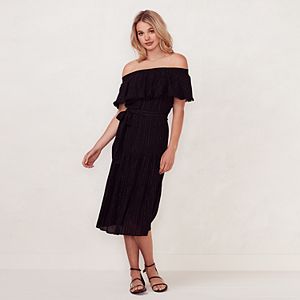 Women's LC Lauren Conrad Beach Shop Off-the-Shoulder Midi Dress