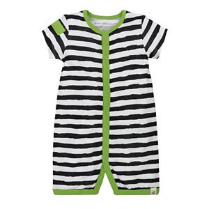 Baby Boy Burt's Bees Baby Organic Striped Romper