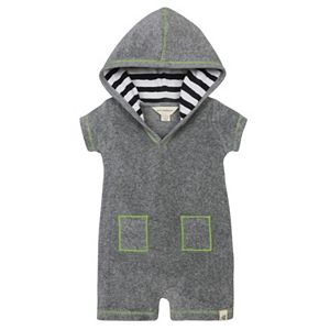 Baby Boy Burt's Bees Baby Organic Hooded Romper