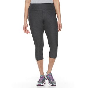 Plus Size Tek Gear® Lattice-Back Capri Leggings