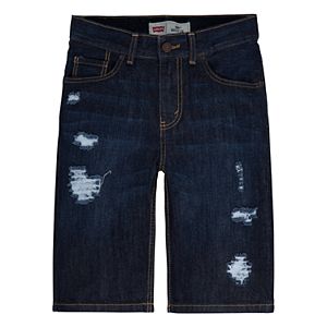 Boys 4-7x Levi's® Distressed Dark Denim Shorts
