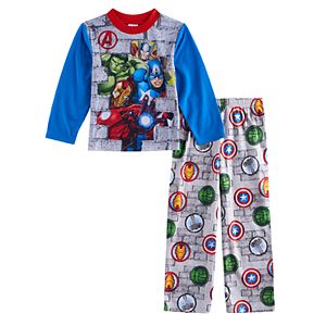 Boys 4-10 Marvel Avengers 2-Piece Pajama Set