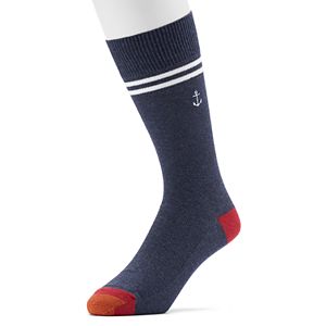 Men's GOLDTOE Anchor Striped Crew Socks