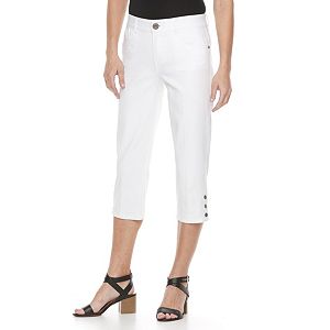 Women's Dana Buchman Snap Capri Jeans