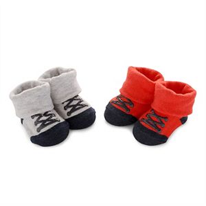 Baby Boy Carter's 2-pk. Laced Sneaker Bootie Socks