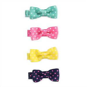 Baby Girl Carter's 4-pk. Dotted Bow Clip Set