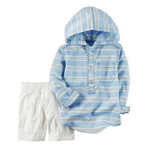 Baby Boy Carter's Hooded Henley & Shorts Set