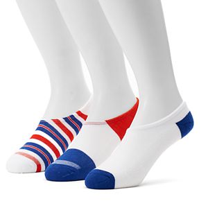 Men's Converse 3-pack Made For Chucks Americana Striped & Solid Liner Socks
