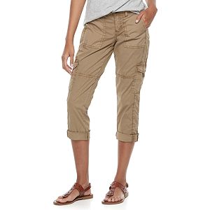 Petite SONOMA Goods for Life™ Tie Hem Cargo Capri Pants