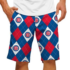 Men's Loudmouth Chicago Cubs Argyle Shorts