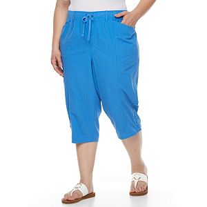 Plus Size Gloria Vanderbilt Jade Buttoned Capris