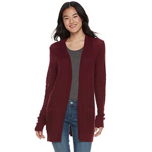 Juniors' SO® Solid Boyfriend Cardigan