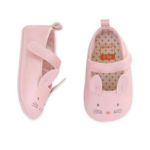 Baby Girl Carter's Mary Jane Bunny Crib Shoes