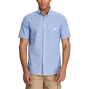 Men's Chaps Classic-Fit Houndstooth Easy-Care Button-Down Shirt