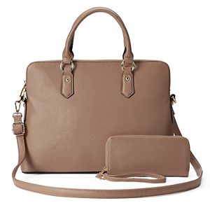 Deluxity Avery Satchel with Wallet