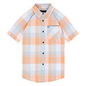 Boys 8-20 Hurley Plaid Button-Down Shirt