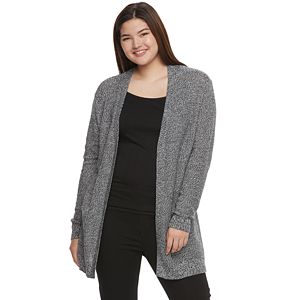 Juniors' Plus Size SO® Solid Boyfriend Cardigan