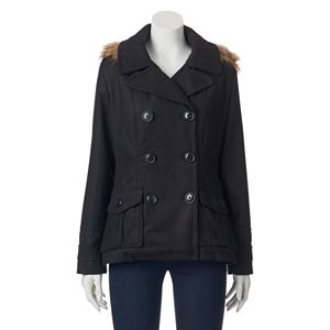 Juniors' Urban Republic Wool Double-Breasted Peacoat