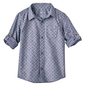 Boys 4-7x SONOMA Goods for Life™ Chambray Diamond Shirt