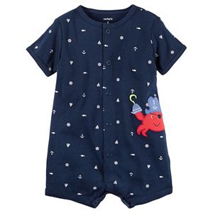 Baby Boy Carter's Print Applique Romper