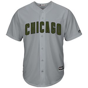 Men's Majestic Chicago Cubs Memorial Day Replica Jersey