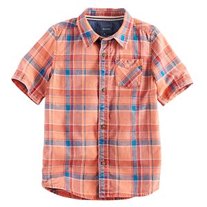 Boys 4-7x SONOMA Goods for Life™ Plaid Button Down Top