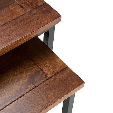 Simpli Home Skyler Nesting End Table 2-piece Set