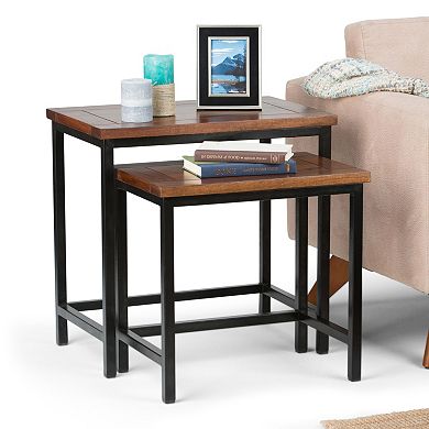 Simpli Home Skyler Nesting End Table 2-piece Set