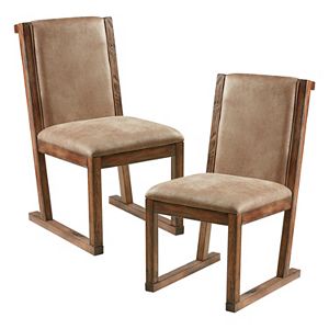 INK+IVY Easton Faux-Leather Dining Chair 2-piece Set