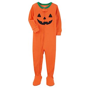 Baby Carter's Halloween Pumpkin Footed Pajamas