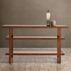 INK+IVY Metro Wood & Glass Console Table