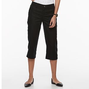 Petite Croft & Barrow® Twill Utility Capris