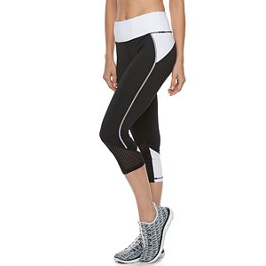 Women's Tek Gear® Tricot Mesh Capri Leggings