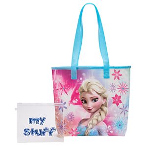 Disney's Frozen Elsa Girls Clear Back Beach Tote