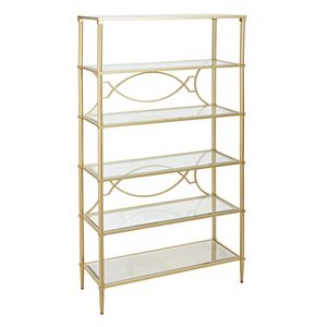 Madison Park Signature Turner Gold Finish Bookshelf