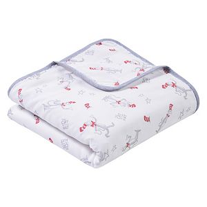 Dr. Seuss The Cat in the Hat Luxe Muslin Blanket by Trend Lab