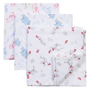 Dr. Seuss 3-pk. Muslin Swaddle Blanket Set by Trend Lab