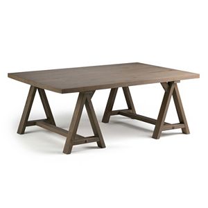 Simpli Home Sawhorse Coffee Table