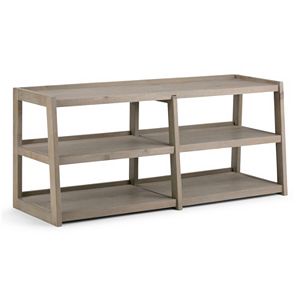 Simpli Home Sawhorse Large 3-Shelf TV Stand