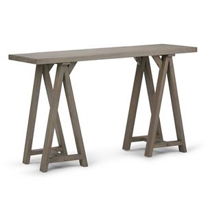 Simpli Home Sawhorse Console Table