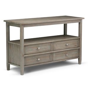 Simpli Home Warm Shaker 4-Drawer Console Table